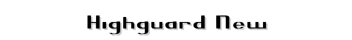 Highguard New font
